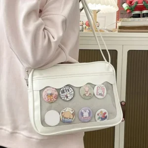 Bolsa Feminina Harajuku Ita Bag Bolso Transparente | Estilo Japonês JK Transversal