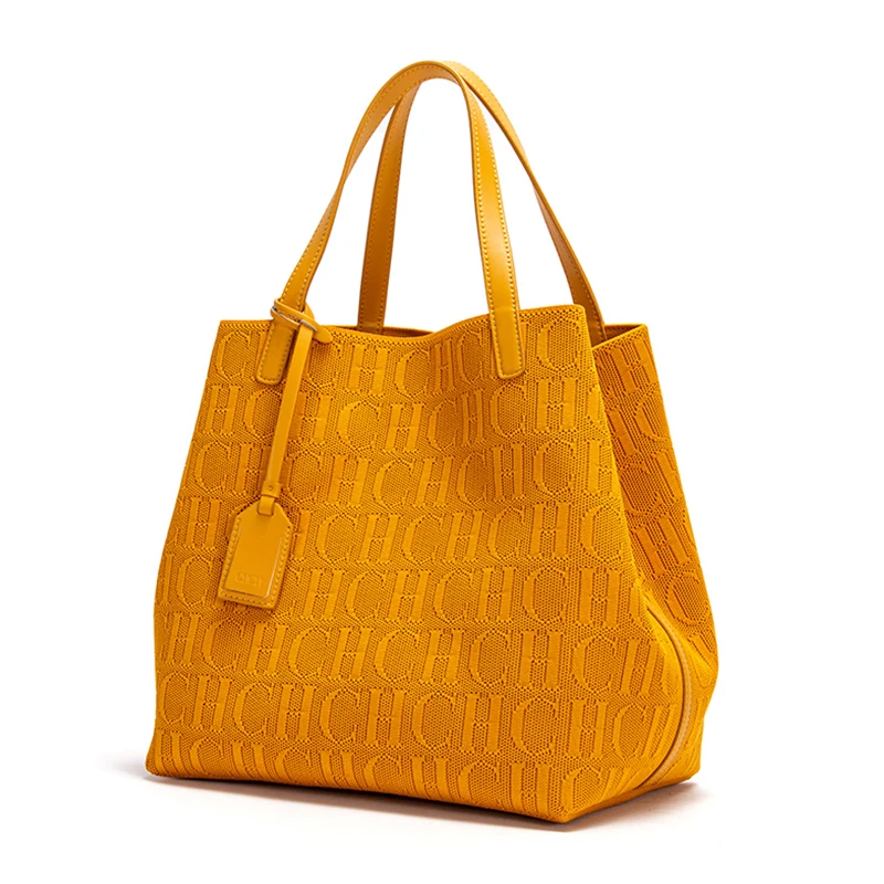 Bolsa Shopper CHCH Knitted: Sofisticação e Praticidade em Tricô Estruturado - Imagem 14