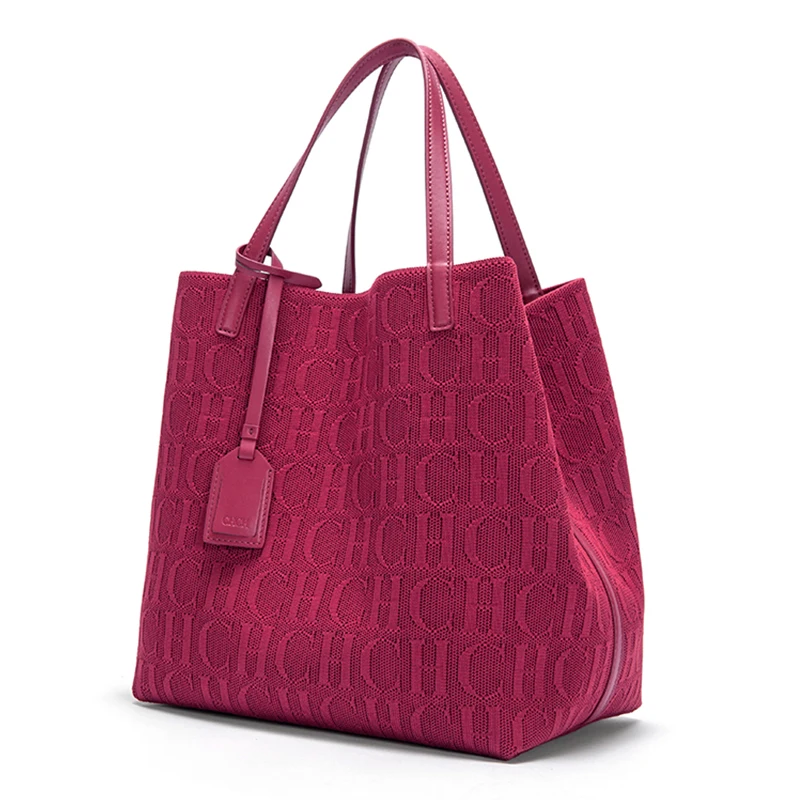 Bolsa Shopper CHCH Knitted: Sofisticação e Praticidade em Tricô Estruturado - Imagem 12