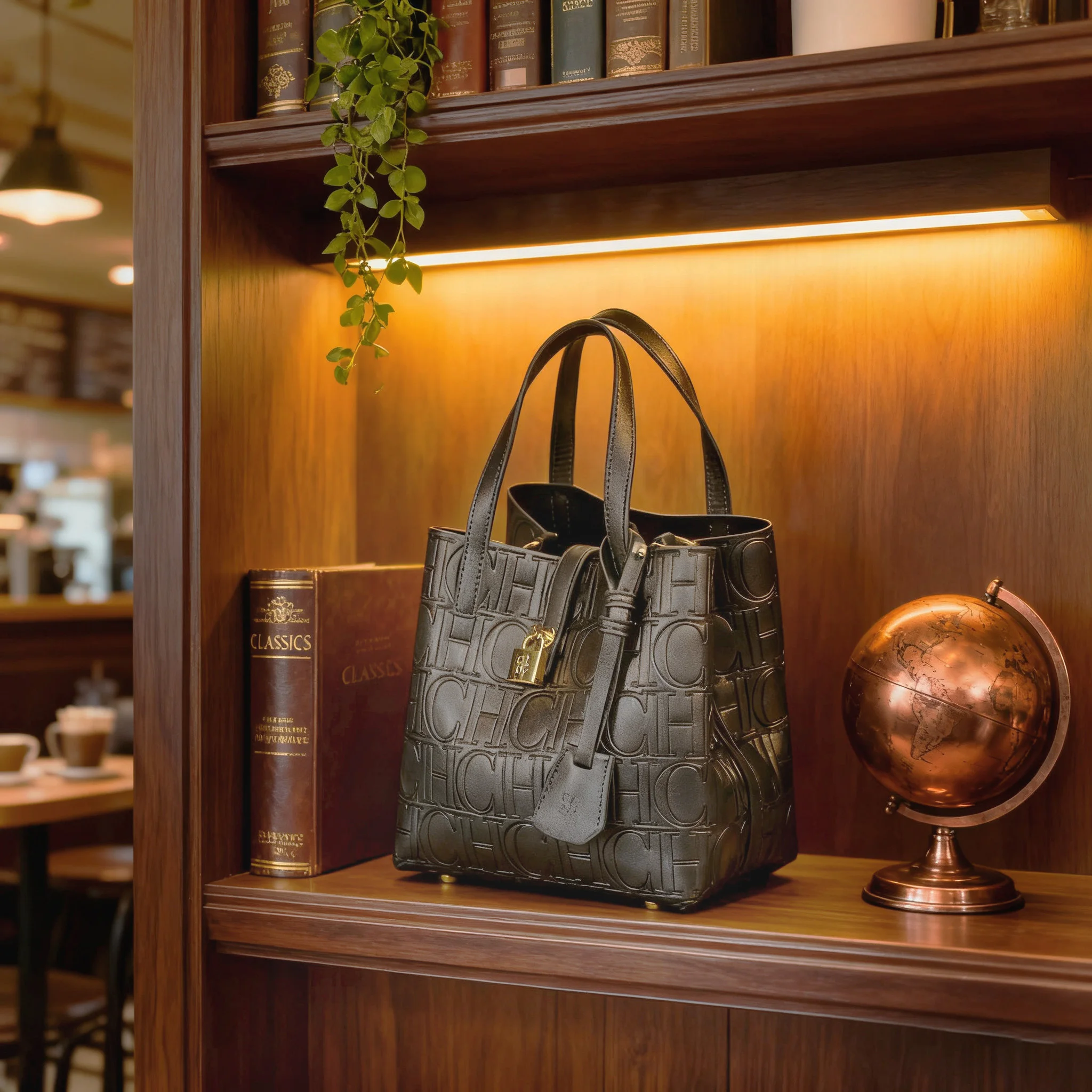 Bolsa Tote Embossed Letter: Elegância em Relevo e Design Atemporal - Imagem 2