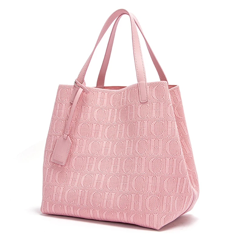 Bolsa Shopper CHCH Knitted: Sofisticação e Praticidade em Tricô Estruturado - Imagem 7